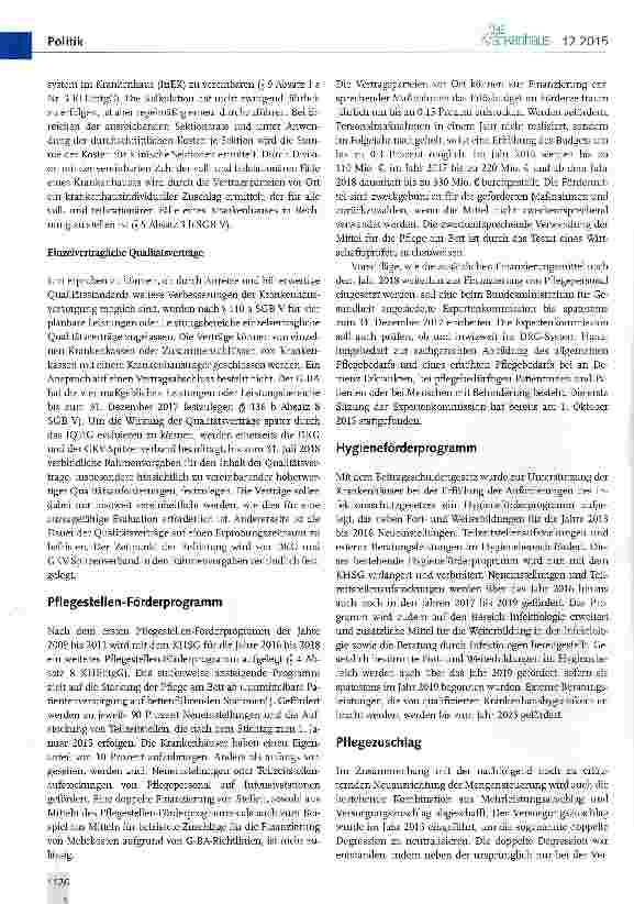 Vorschauseite 5: Das Krankenhausstrukturgesetz in der Gesamtschau