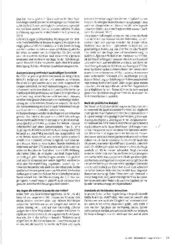 Vorschauseite 2: Qualitätsmanagement in der stationären Geburtshilfe richtig nutzen