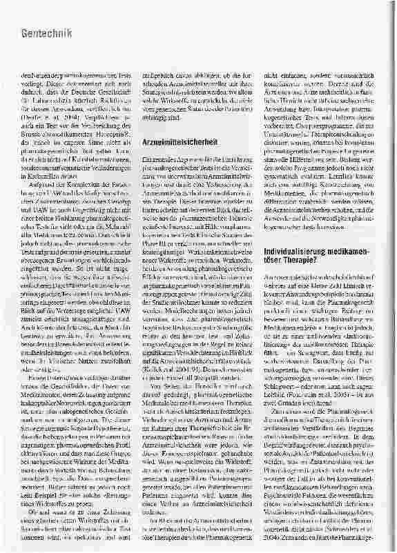 Vorschauseite 2: Pharmakogenetik -Leistungspotenziale und Grenzen