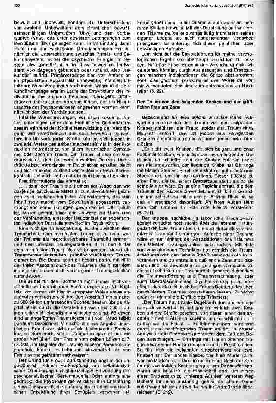 Vorschauseite 2: Sigmund Freuds Traumdeutung Anmerkungen zur Erstveröffentlichung vor 75 Jahren