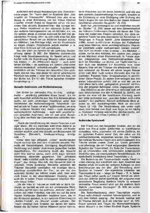 Vorschauseite 3: Sigmund Freuds Traumdeutung Anmerkungen zur Erstveröffentlichung vor 75 Jahren