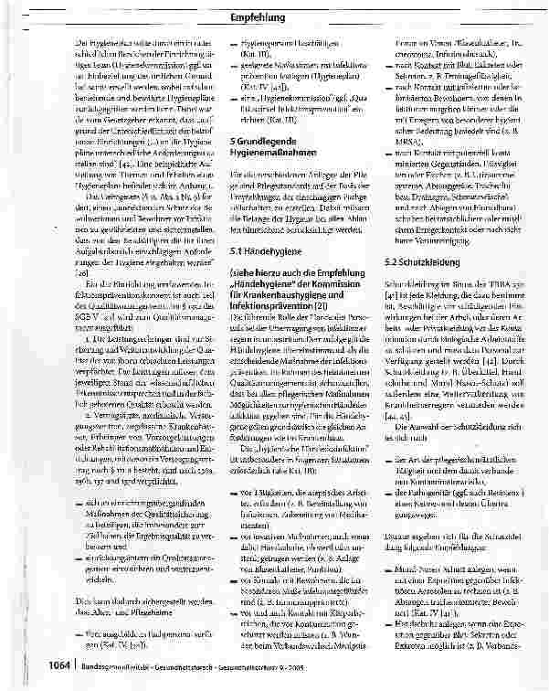 Vorschauseite 4: Infektionprävention in Heimen