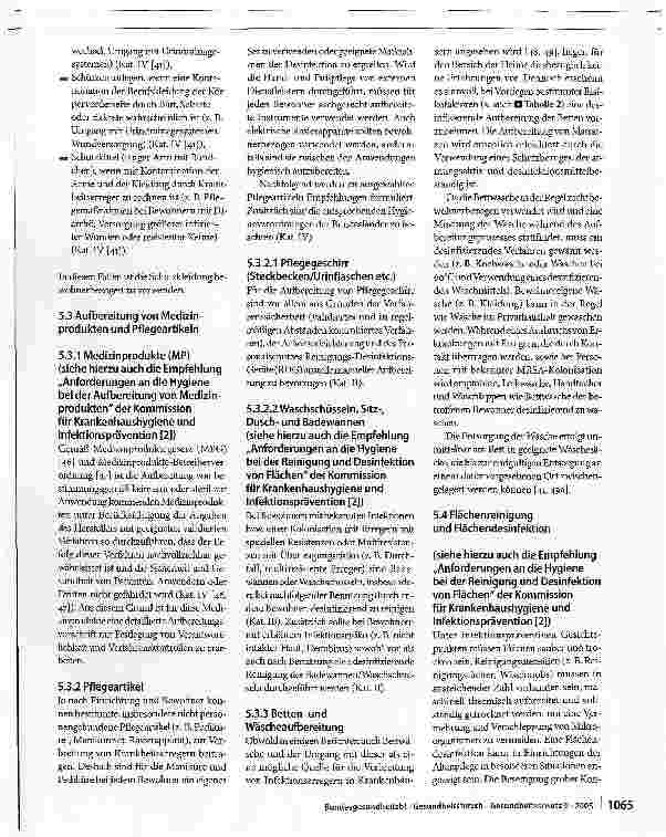 Vorschauseite 5: Infektionprävention in Heimen