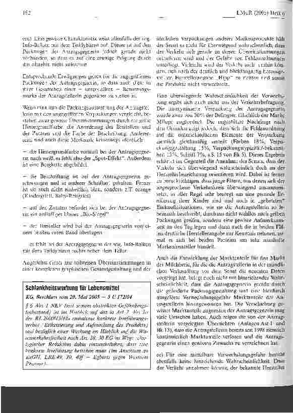 Vorschauseite 5: Gelb als BenutzungsmarkeHanseatisches Oberlandesgericht, Urteil vom 3. Dezember 2003, 5 U 36/03 (rechtskräftig)