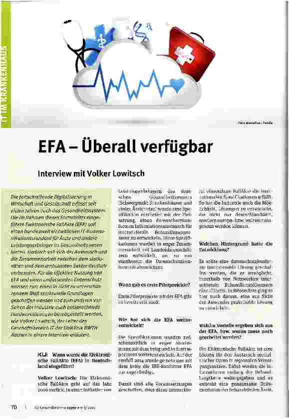 Vorschauseite 1: EFA - Überall verfügbar