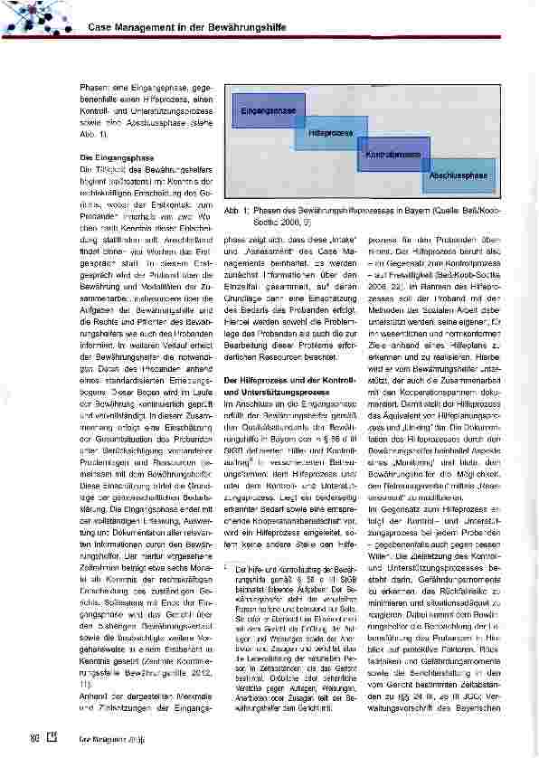 Vorschauseite 3: Case Management in der Bewährungshilfe - eine beispielhafte Darstellung anhand der Situation in Bayern