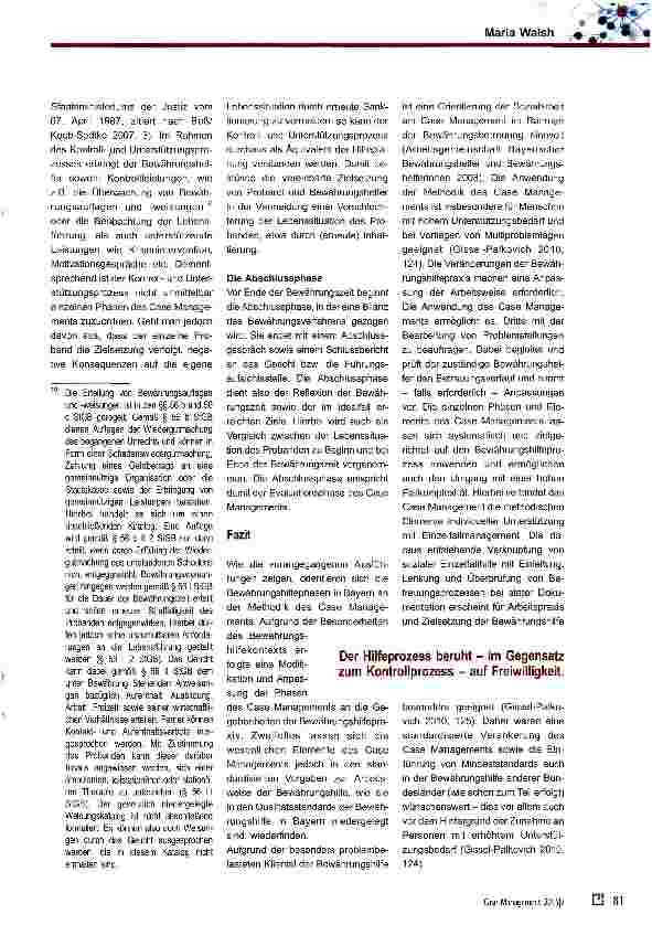 Vorschauseite 4: Case Management in der Bewährungshilfe - eine beispielhafte Darstellung anhand der Situation in Bayern