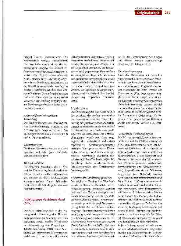 Vorschauseite 5: Recovery Seif Assessment - Übersetzung und kulturelle Anpassung eines recovery-orientierten Einschätzungsinstrumentes