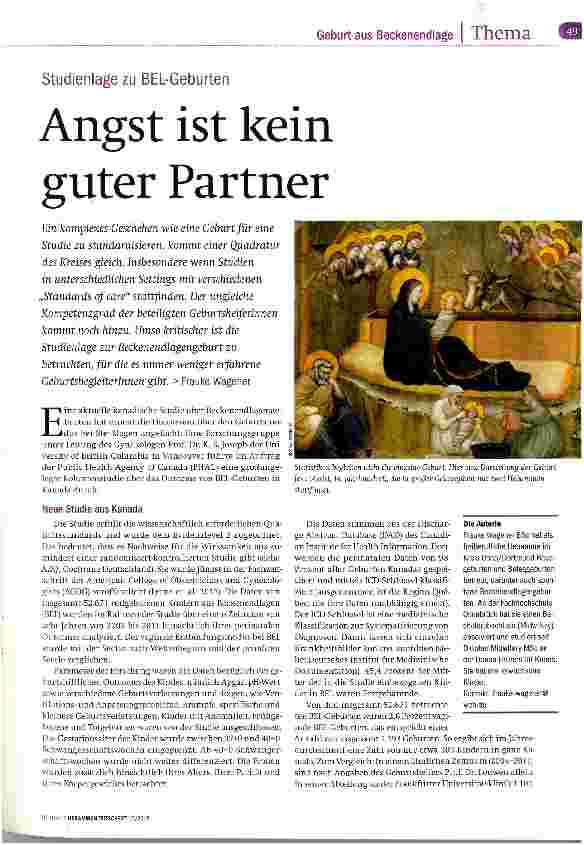 Vorschauseite 1: Angst ist kein guter Partner