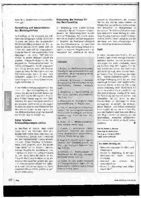 Vorschauseite 3: Die Diagnose lautet. .. Stärkenund Schwächenanalyse zur strategischen Unternehmenssteuerung