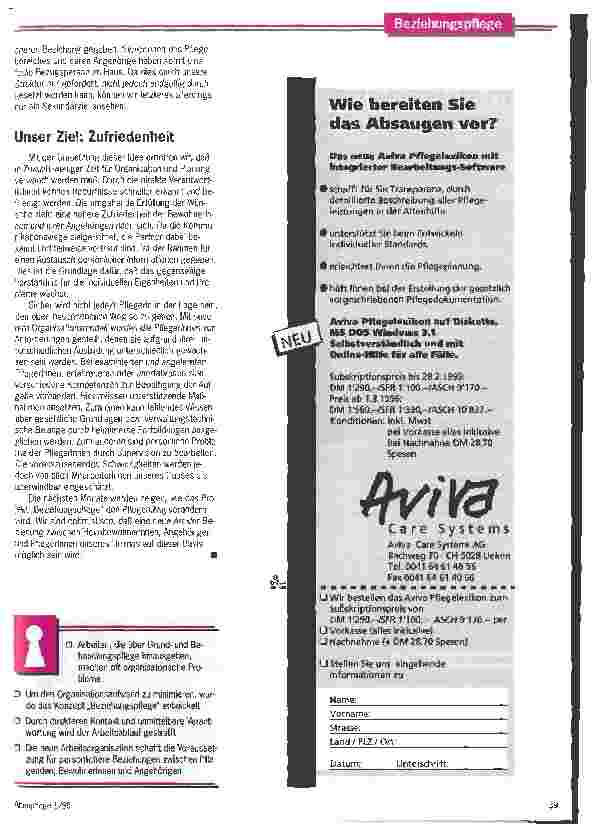 Vorschauseite 3: Mehr Nähe im Heim