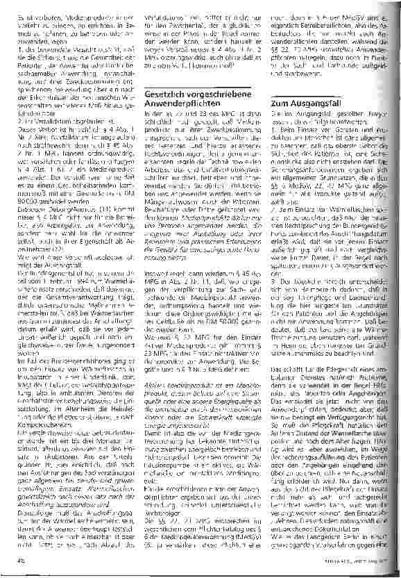 Vorschauseite 2: Das neue Medizinprodukte-Gesetz