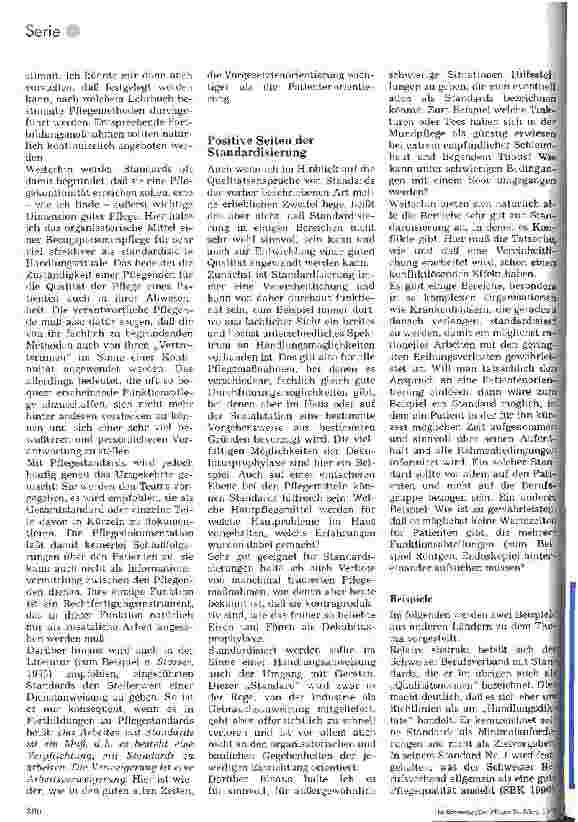 Vorschauseite 3: Pflegestandards kritisch betrachtet