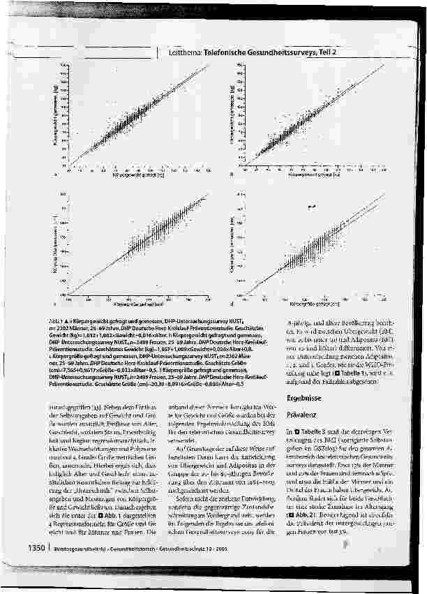 Vorschauseite 3: Übergewicht und Adipositas in Deutschland 1984-2003