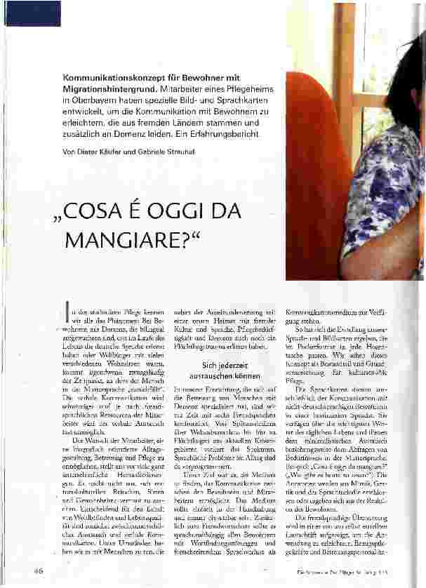 Vorschauseite 1: COSA E OGGI DA MANGIARE?