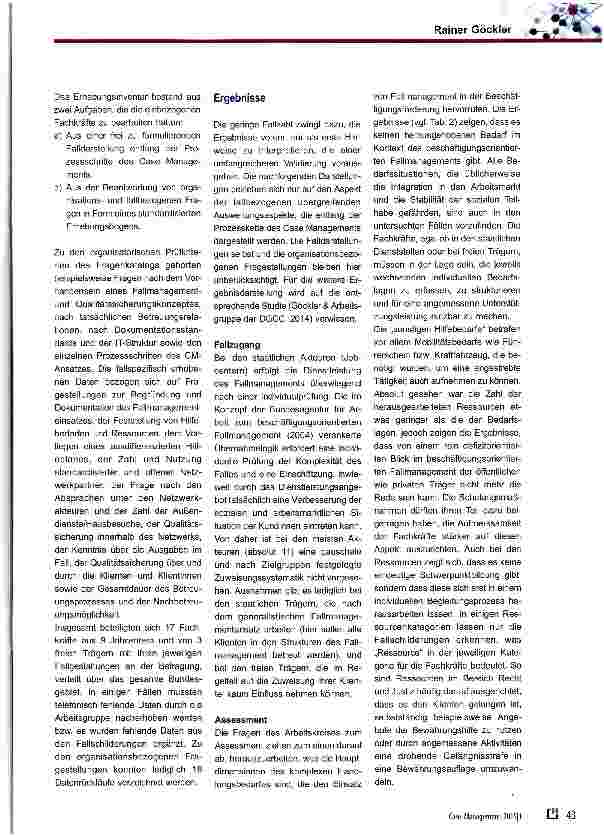 Vorschauseite 2: Das beschäftigungsorientierte Fallmanagement -und es wirkt doch! ?