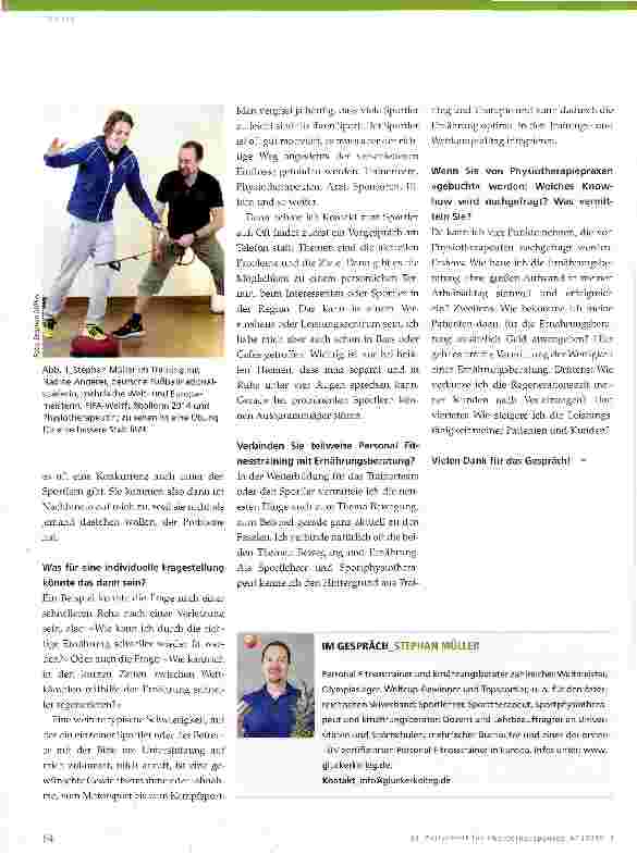 Vorschauseite 3: Ernährungsberatung in Therapie und Sport