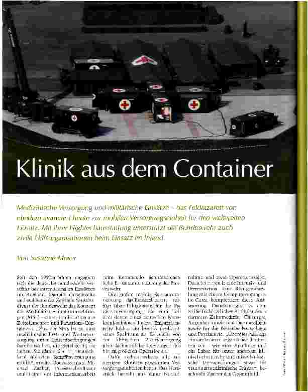 Vorschauseite 1: Klinik aus dem Container