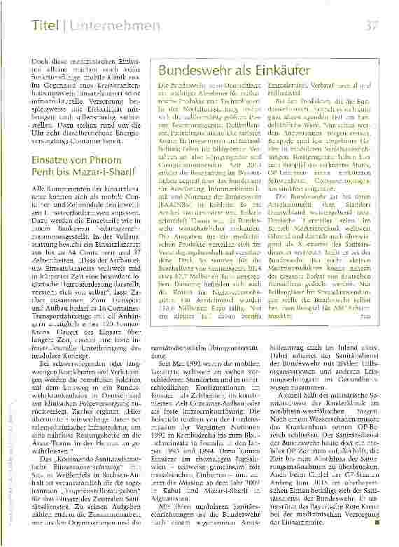 Vorschauseite 2: Klinik aus dem Container