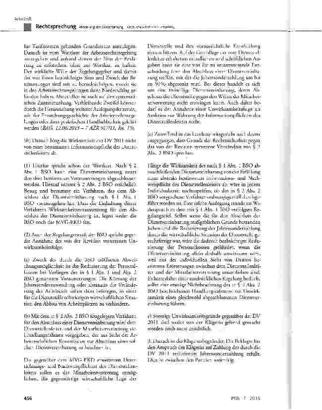Vorschauseite 4: Absenkung der Sonderzahlung - Kirchliche Arbeitsrechtsregelung