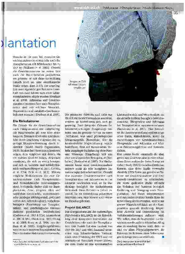 Vorschauseite 2: Adipositas und Organtransplantation