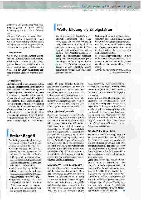 Vorschauseite 2: Lebenslanges Lernen online dokumentieren