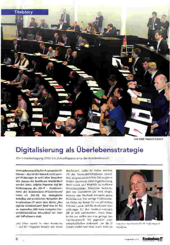 Vorschauseite 1: Digitalisierung als Überlebensstrategie