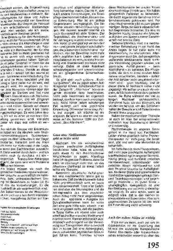 Vorschauseite 3: Probleme mit psychisch veränderten Bewohnern