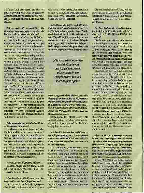 Vorschauseite 3: Hauptsache nicht ins Heim?Osteuropäische Haushaltshilfen als Pflegekräfte