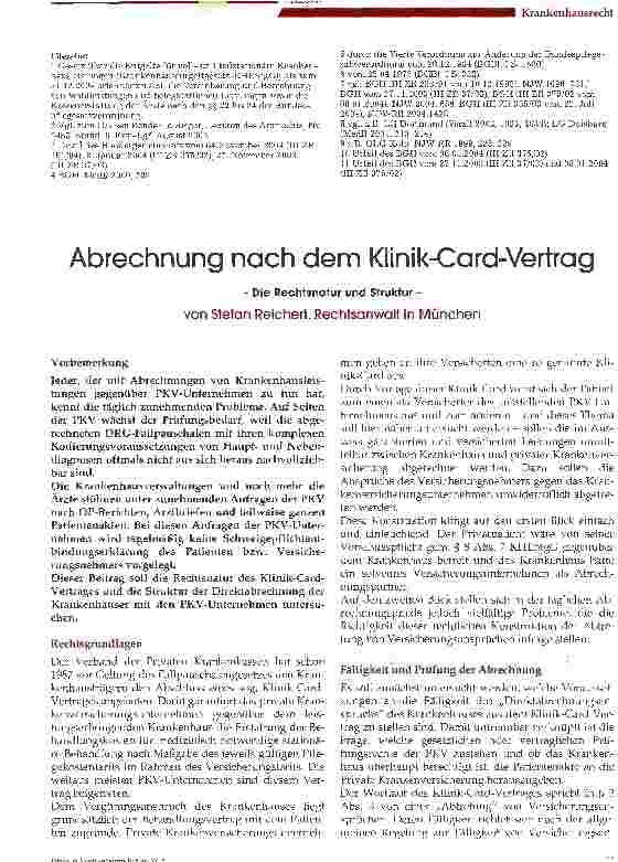 Vorschauseite 3: Die Wahlleistungsvereinbarung