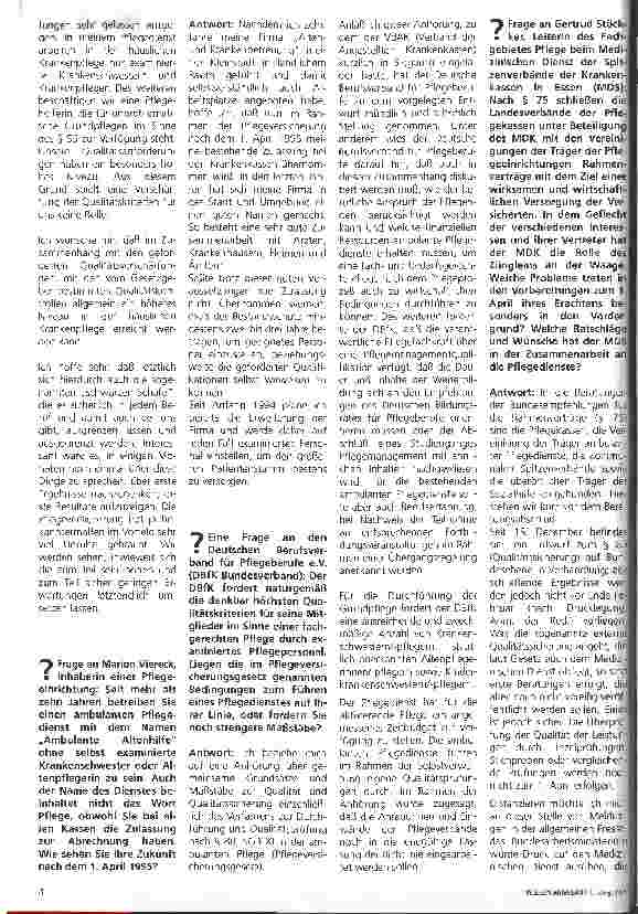 Vorschauseite 2: Qualitätssicherung im neuen Pflege-VG