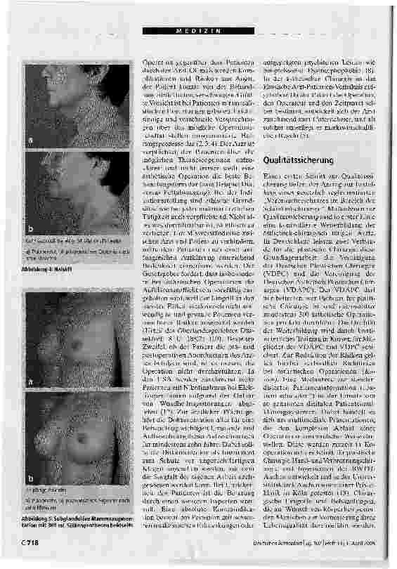 Vorschauseite 3: Ästhetische Chirurgie: Qualitätssicherung dringend erforderlich