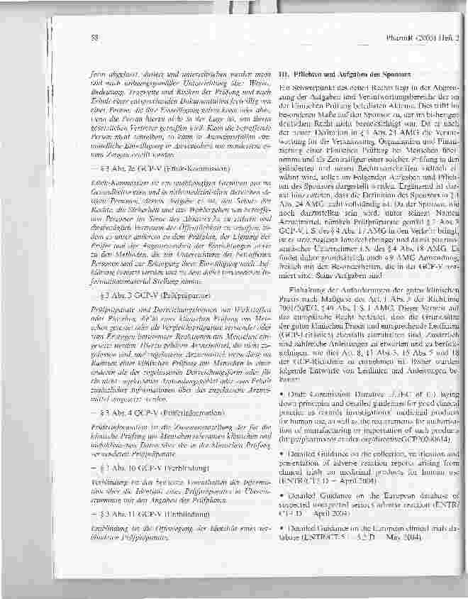 Vorschauseite 3: Pflichten und Aufgaben des Sponsors nach neuem Recht