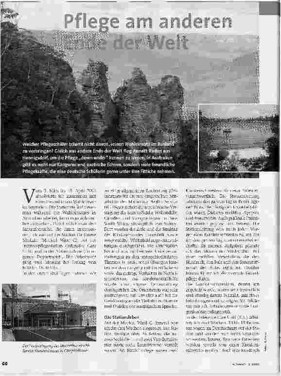 Vorschauseite 1: Pflege am anderen Ende der Welt