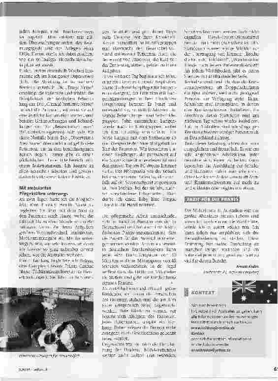 Vorschauseite 2: Pflege am anderen Ende der Welt