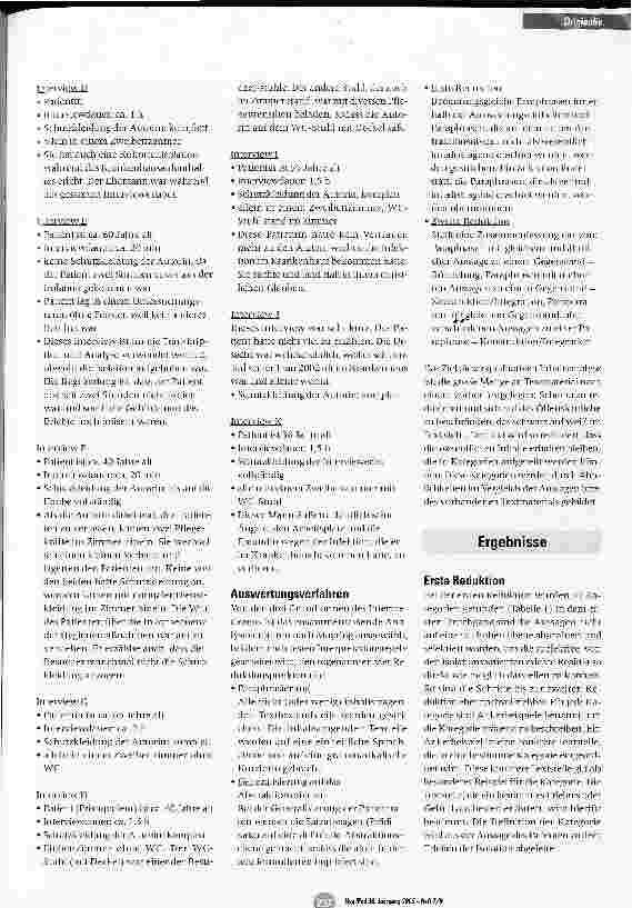 Vorschauseite 4: Wie erleben Patienten die Isolation im Krankenhaus aufgrund einer Infektion oder Kolonisation mit MRSA?