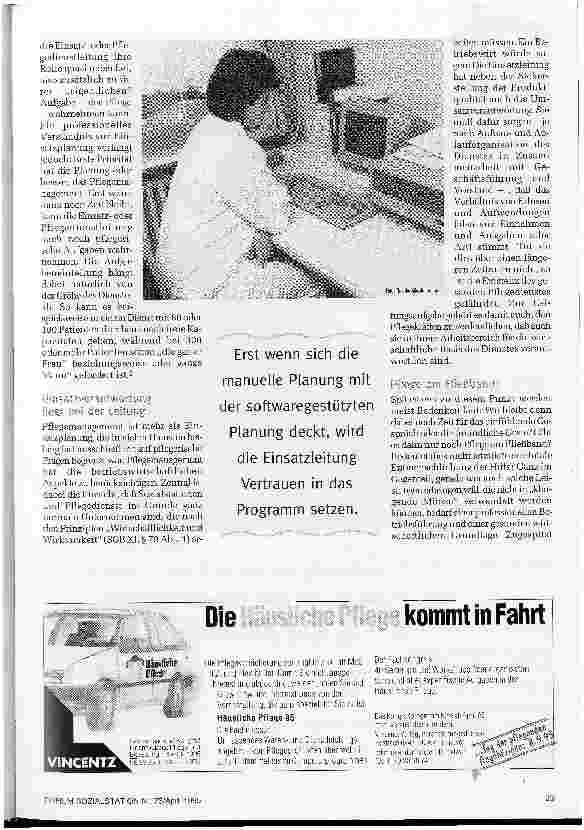Vorschauseite 2: Die Entdeckung der schlummernden Reserven Einsatzplanung durch EDV optimieren