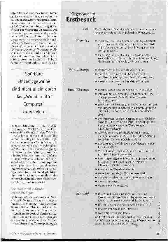 Vorschauseite 5: Die Entdeckung der schlummernden Reserven Einsatzplanung durch EDV optimieren