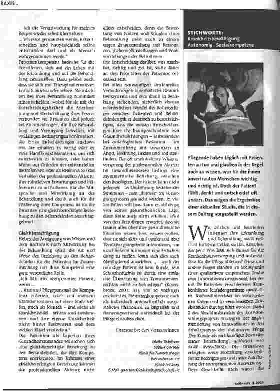 Vorschauseite 1: Was Patienten wirklich wollen?