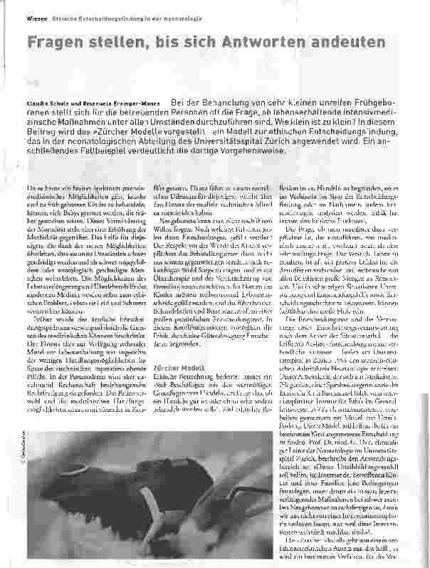Vorschauseite 1: Fragen stellen, bis sich Antworten andeuten