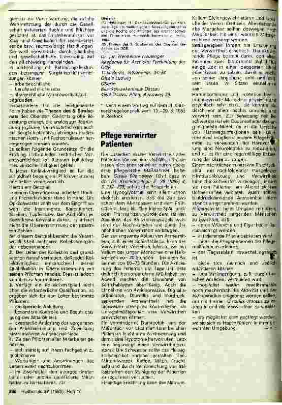 Vorschauseite 2: Verantwortung und Verantwortlichkeit von Arzt und Schwester