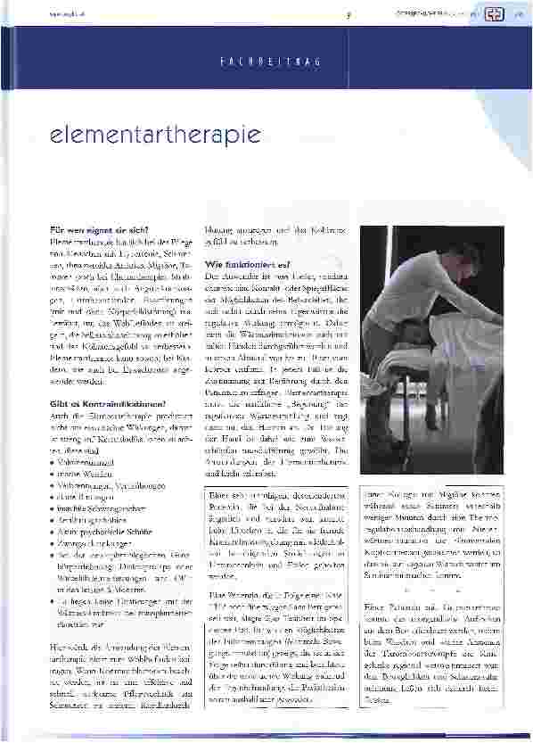 Vorschauseite 2: die Wiederentdeckung der hände in der pflege - elementartherapie nach e. weerts