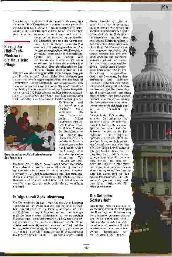 Vorschauseite 4: Lets go west Fachstudienreise Häusliche Pflege in die USA