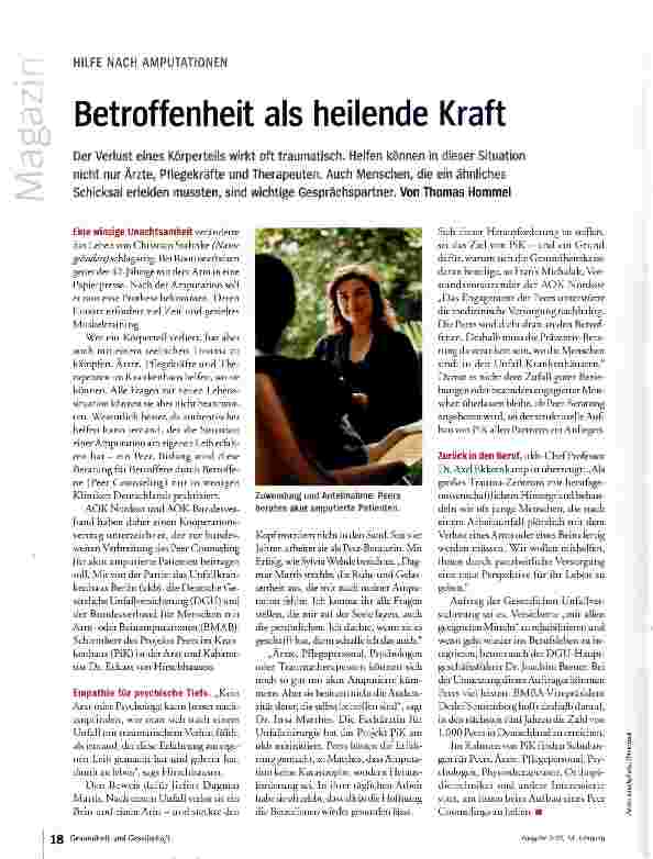 Vorschauseite 1: Betroffenheit als heilende Kraft
