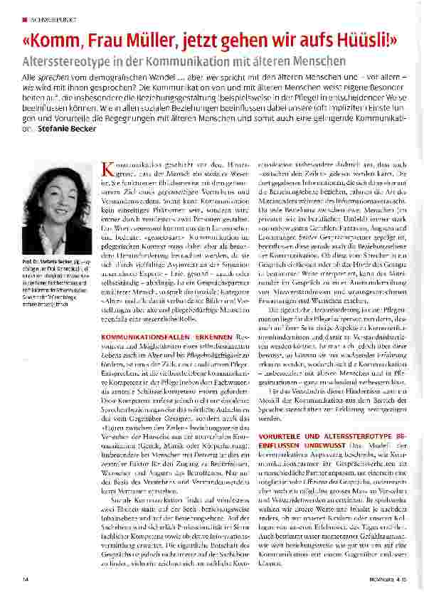 Vorschauseite 1: Komm, Frau Müller, jetzt gehen wir aufs Hüüsli!