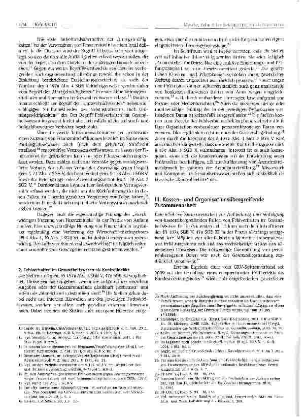 Vorschauseite 2: Zehn Jahre Bekämpfung von Fehlverhalten im Gesundheitswesen -Bestandsaufnahme und Perspektiven