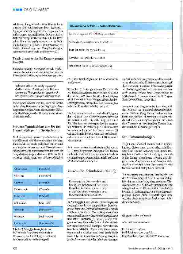 Vorschauseite 3: Update Rheuma am Beispiel der rheumatoiden Arthritis