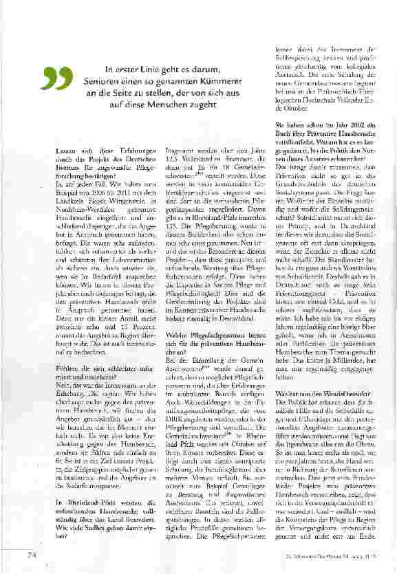 Vorschauseite 3: FRÜHZEITIG, AUFSUCHEND, PRÄVENTIV