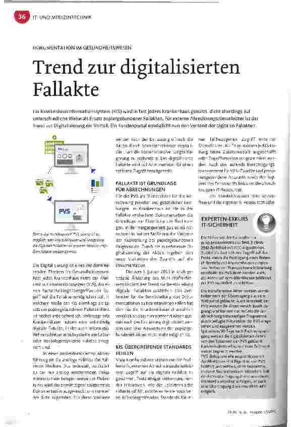 Vorschauseite 1: Trend zur digitalisierten Fallakte