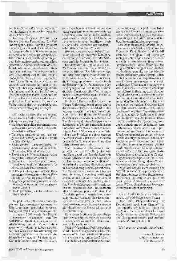 Vorschauseite 2: Professionell pflegen -professionell entlassen